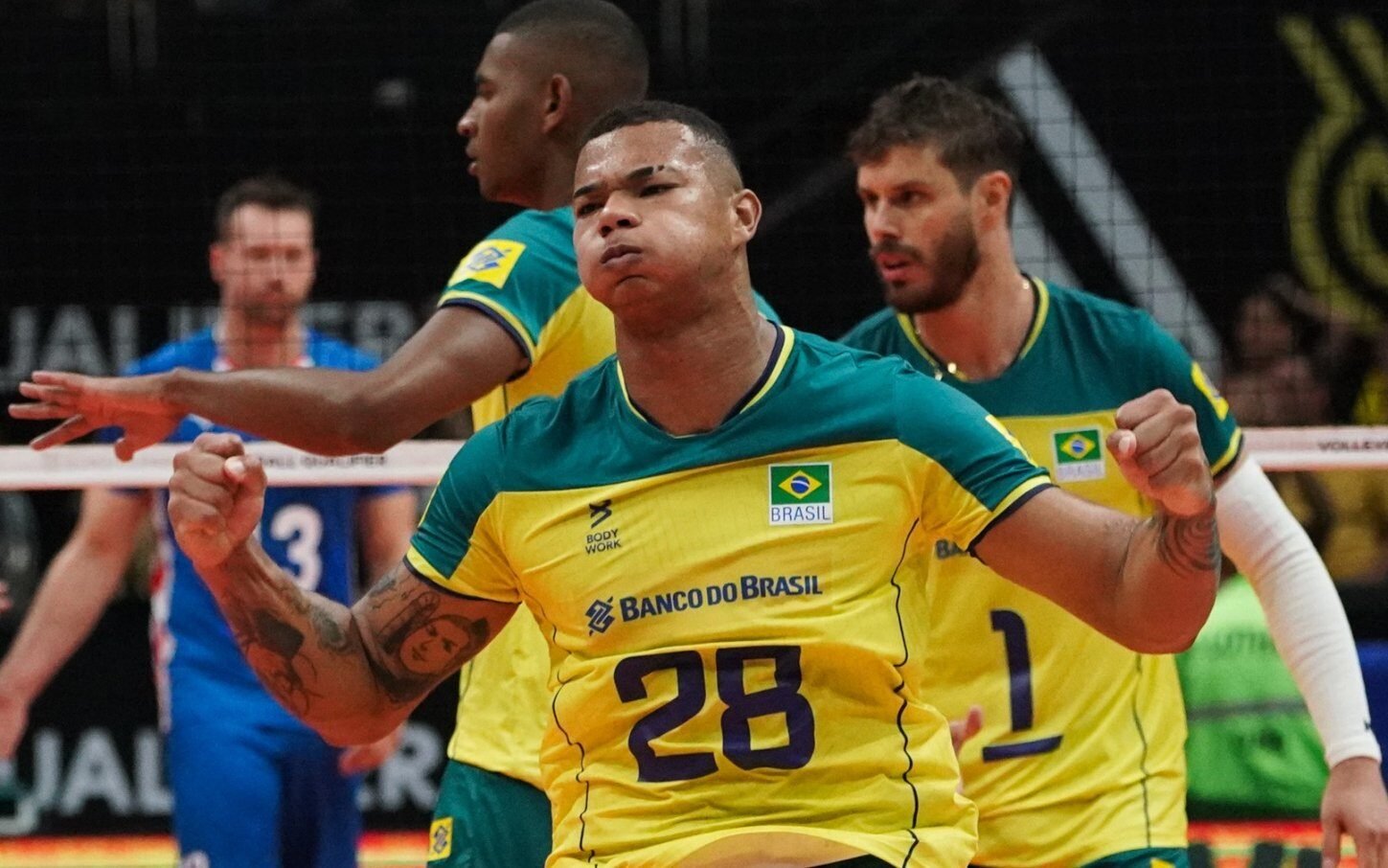 Brasil x Itália, Tie break, pré-Olímpico 2023. #ataquevolei #volleybal