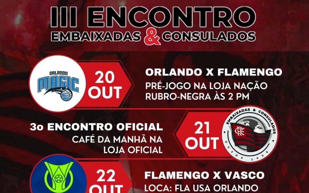 Pré-temporada do Orlando Magic terá jogo contra o Flamengo nos EUA
