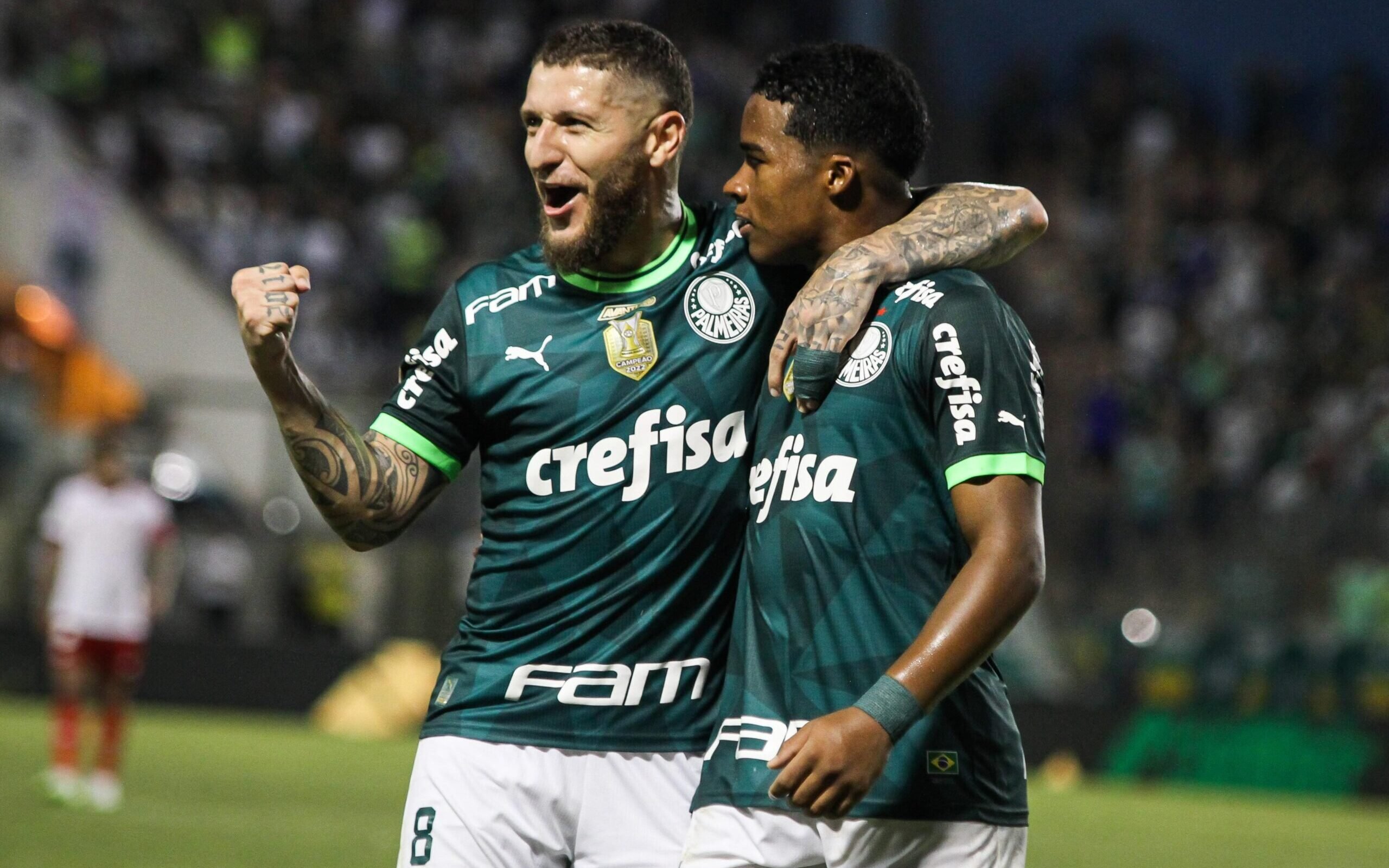 Endrick abre o placar para o Palmeiras contra o RB Bragantino; veja