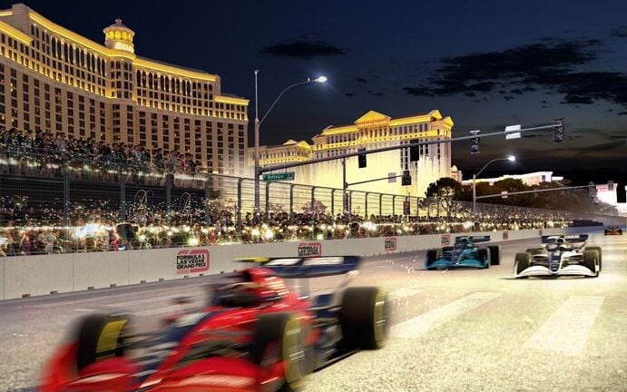 Las Vegas: corrida de kart