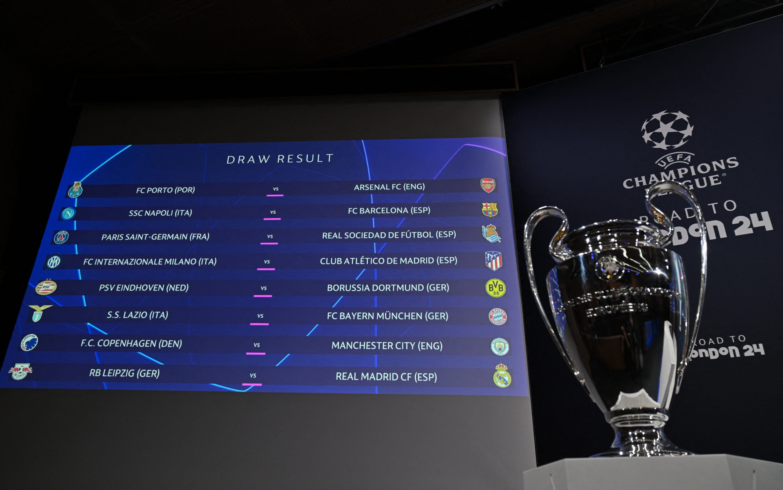 Confira os resultados dos playoffs da Champions League e os classificados à  fase de grupos - Lance - R7 Futebol