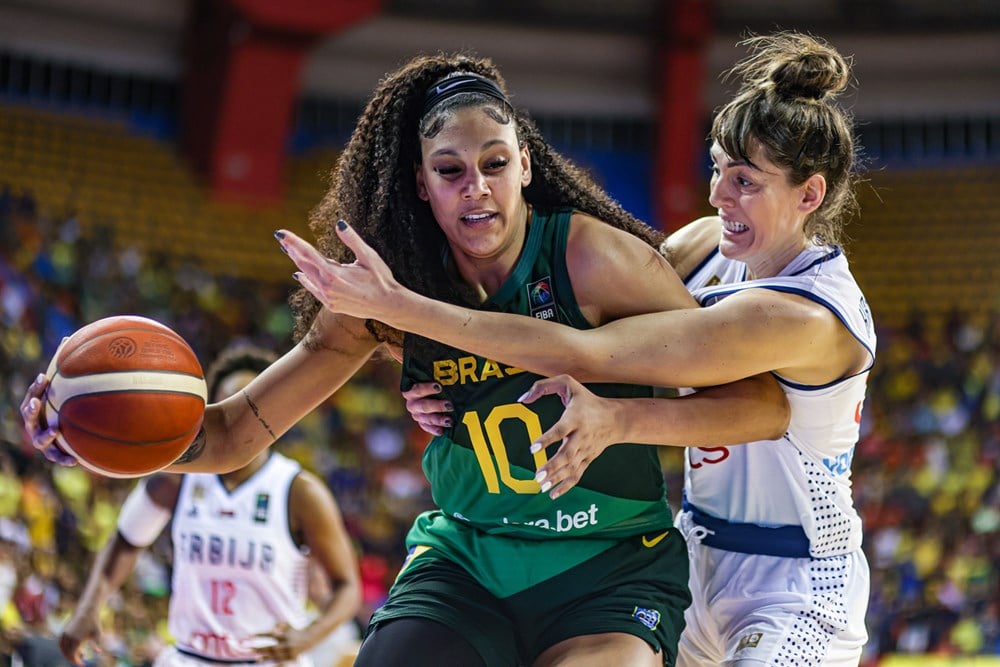 Sérvia segura pressão e faz Brasil ir para o tudo ou nada na última rodada  do Pré-Olímpico de Basquete Feminino 2024