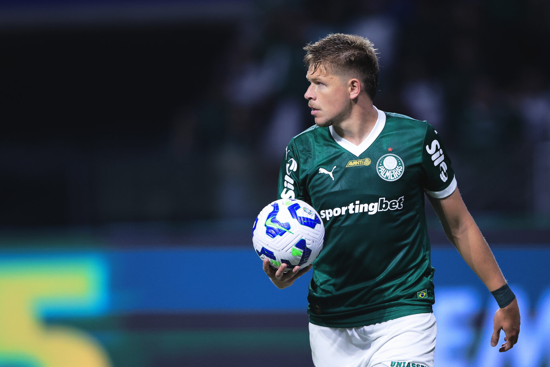 Jogadores do Palmeiras em campo.