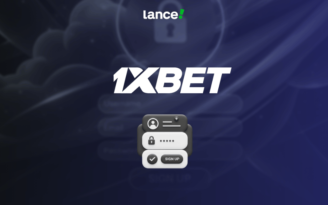 Interface de cadastro da 1xbet